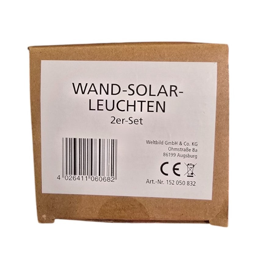 Wand-Solar-Leuchten LED 2er Set