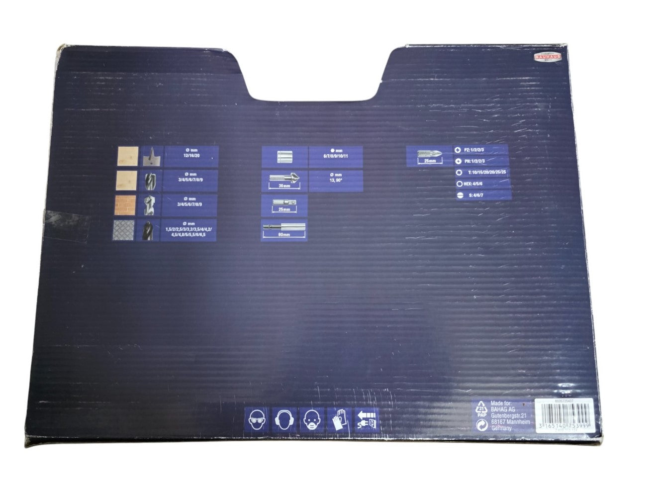 CRAFTOMAT Bohr-und Bit Set -60 Teilig-In Kunststoff Kassette Bauhaus Qualität