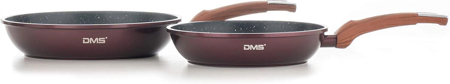 DMS Topfset mit Deckel - Burgundy, 10-teilig (SM4010BG)