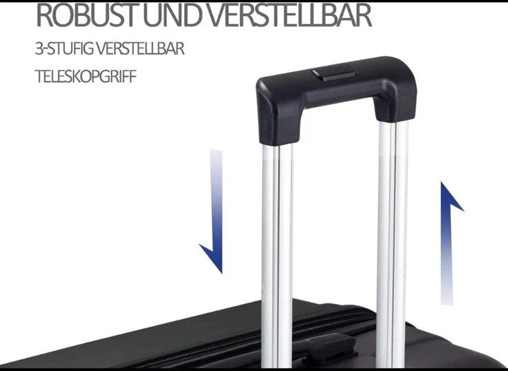 DMS 7tlg Hartschalen Kofferset Koffer Reisekoffer Trolley ABS-Hartschale