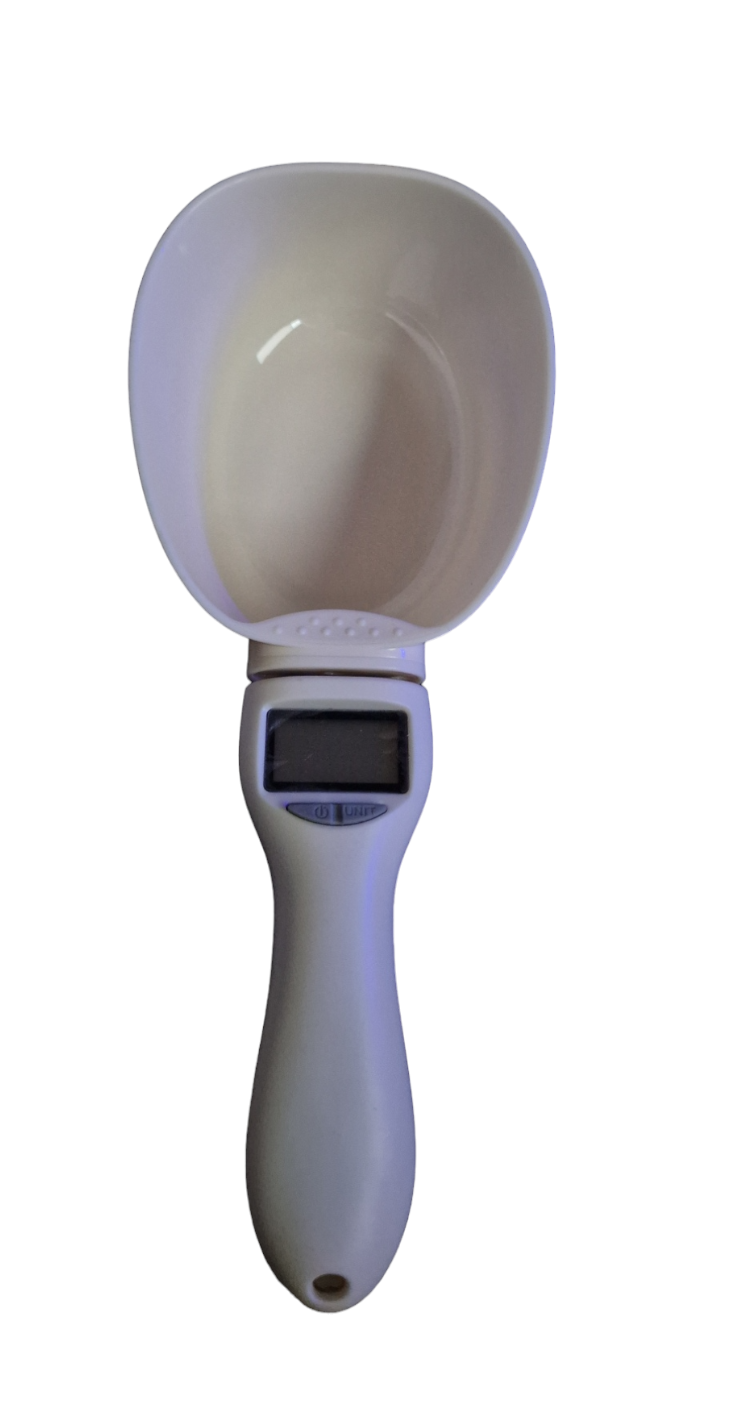 Futterwaage für Hunde Katzen Elektronisch Messlöffel Tasse Digitaler Bildschirm