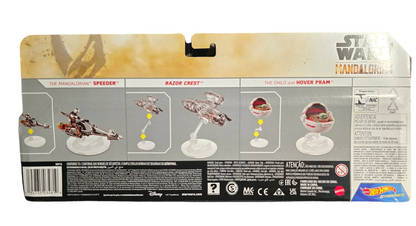 Hot Wheels Star Wars Starship Vehicles 3-Pack mandalorianische Fahrzeuge