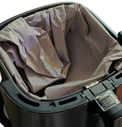 DMS HF-6E 1800W 6L Heißluftfritteuse - Silber/Schwarz, XXL