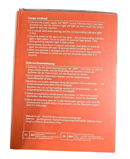 HIHHY H-921 Heizlüfter PTC Keramik Heizlüfter 800W