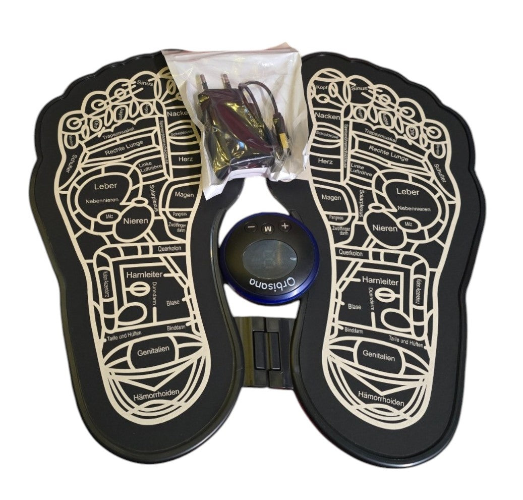 Orbisana EMS Fußmassagematte faltbar Fußreflexzonen Massage 32 x 29 cm