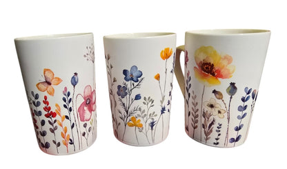 Tassen-Set „Blumen“ – Ein blühendes Blütenmeer aus Porzellan Flores