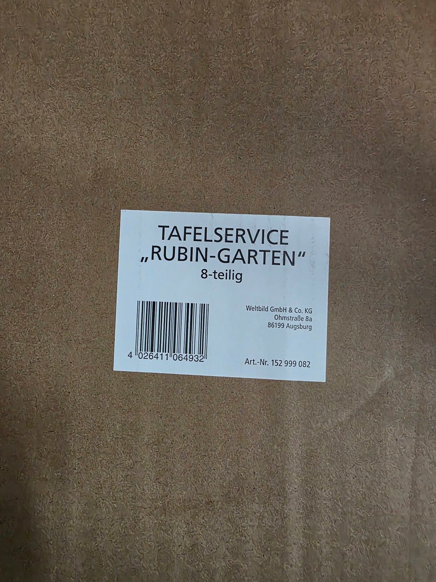 Weltbild Tafelservice "Rubin Garten" 8-teilig, Modern, Hochwertig, schön