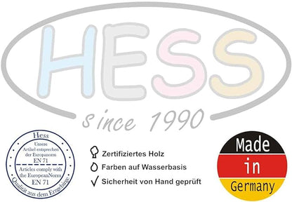 Hess Messlatte Bär Kindermesslatte Holz Messskala von 79 bis 152 cm mehrfarbig
