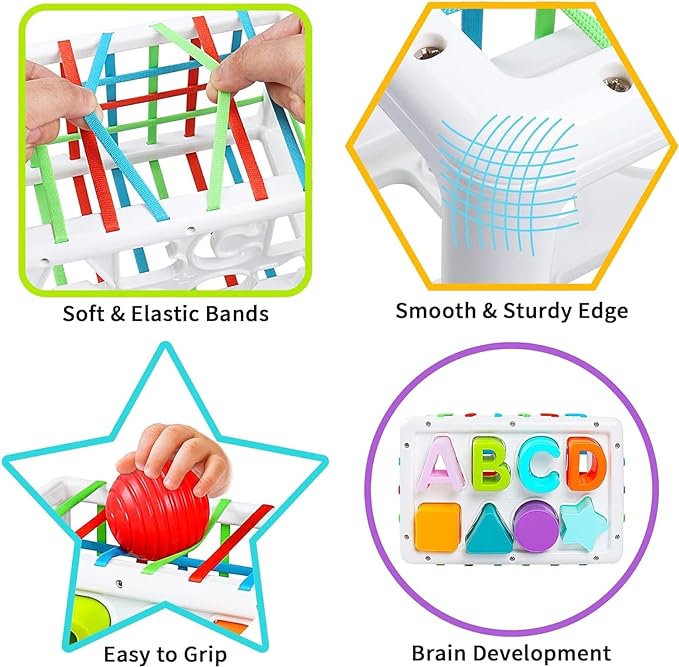 Baby Montessori Spielzeug ab 1 Jahr, Sensorische Spielzeug Vorschule Geschenk