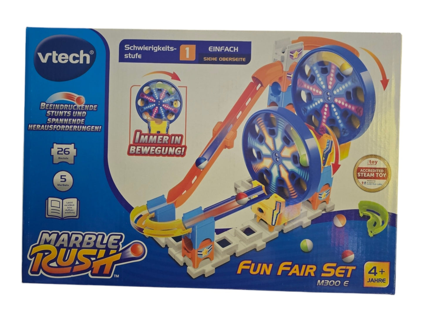 VTech Marble Rush - Fun Fair Set M300 E – Interaktive Murmelbahn