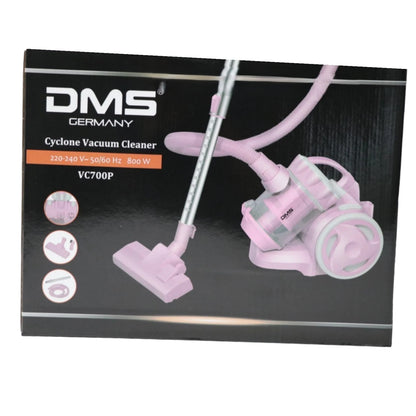 DMS VC700P Staubsauger 800W beutellos HEPA-Filter,Teleskoprohr,Bodenbürste