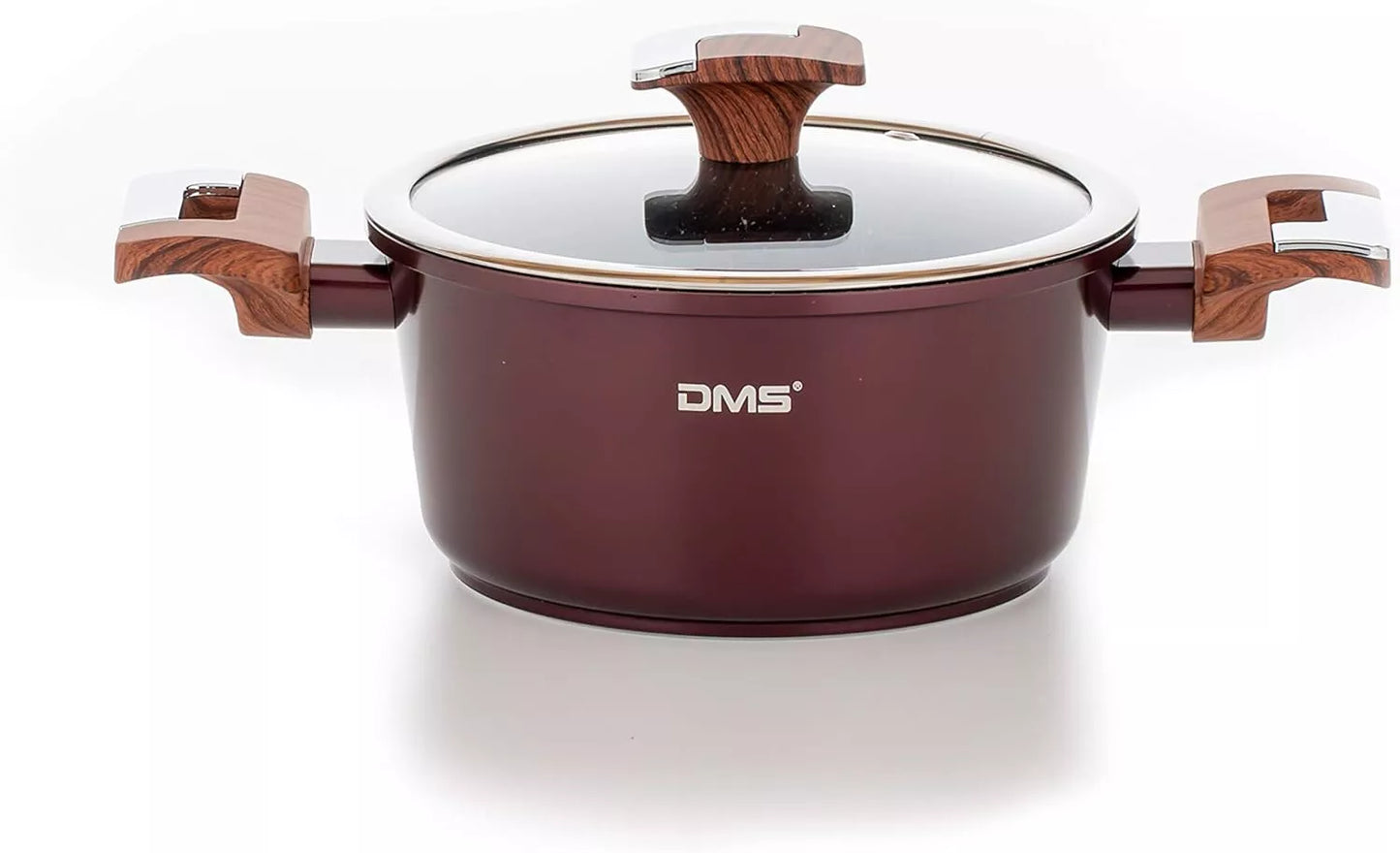 DMS Topfset mit Deckel - Burgundy, 10-teilig (SM4010BG)