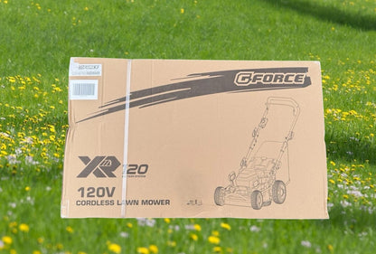 G-Force XR120 G1LMX46 S400 Akku-Rasenmäher und Laubbläser 120V starkes gespann im Sale