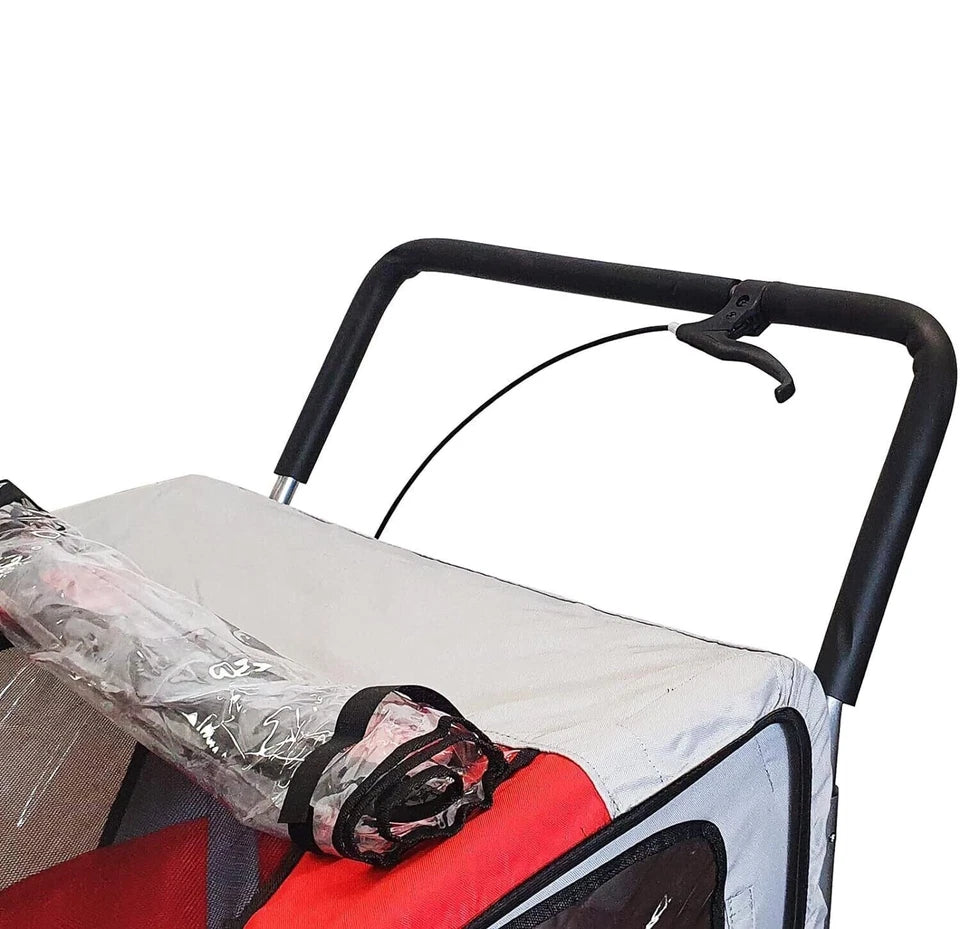 DMS® Fahrradanhänger 2in1 Kinderanhänger Fahrrad Anhänger Jogger Radanhänger