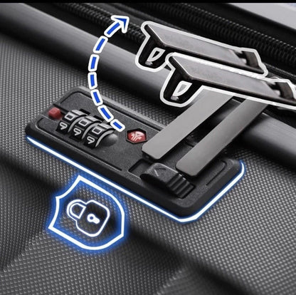 DMS 7tlg Hartschalen Kofferset Koffer Reisekoffer Trolley ABS-Hartschale