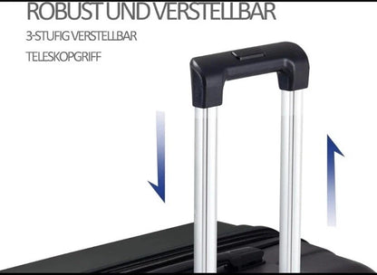 DMS 7tlg Hartschalen Kofferset Koffer Reisekoffer Trolley ABS-Hartschale